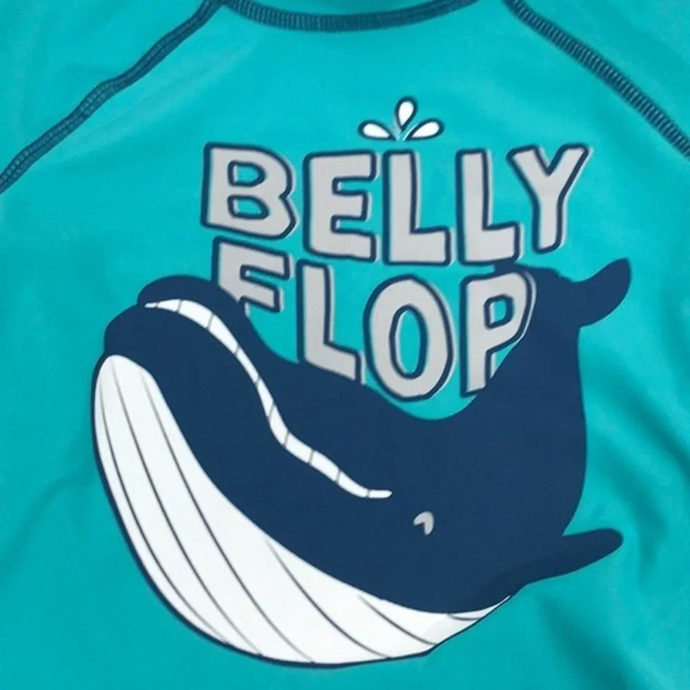 Carter’s Belly Flop Whale Swim Top Blue, 18 Months